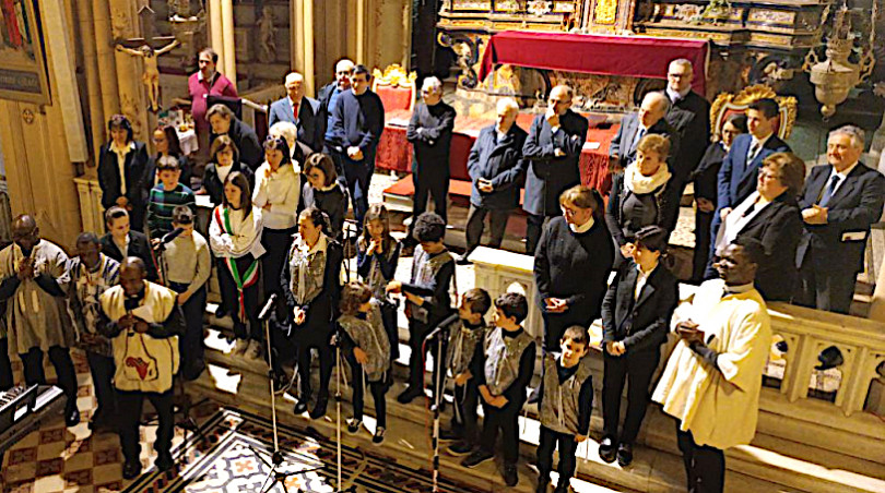 Due comunità in festa per don Macaire Amekuse